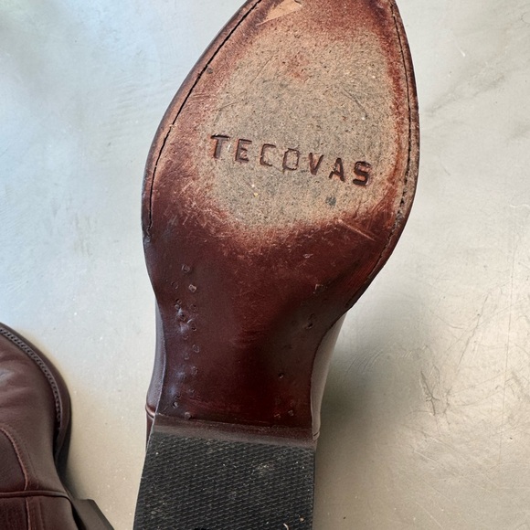 Tecovas The Penny Rich Brown Leather Boots size 8 - Picture 10 of 12